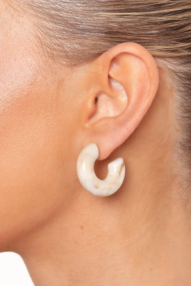 Women petalandpup Tahlia Earrings 8211 Cream Cream Earrings