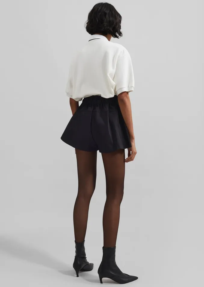 Women Pomona Shorts 8211 Black The Frankie Shop Bottoms