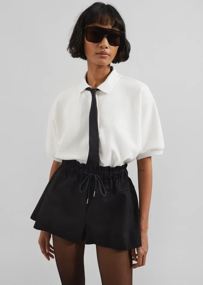 Women Pomona Shorts 8211 Black The Frankie Shop Bottoms