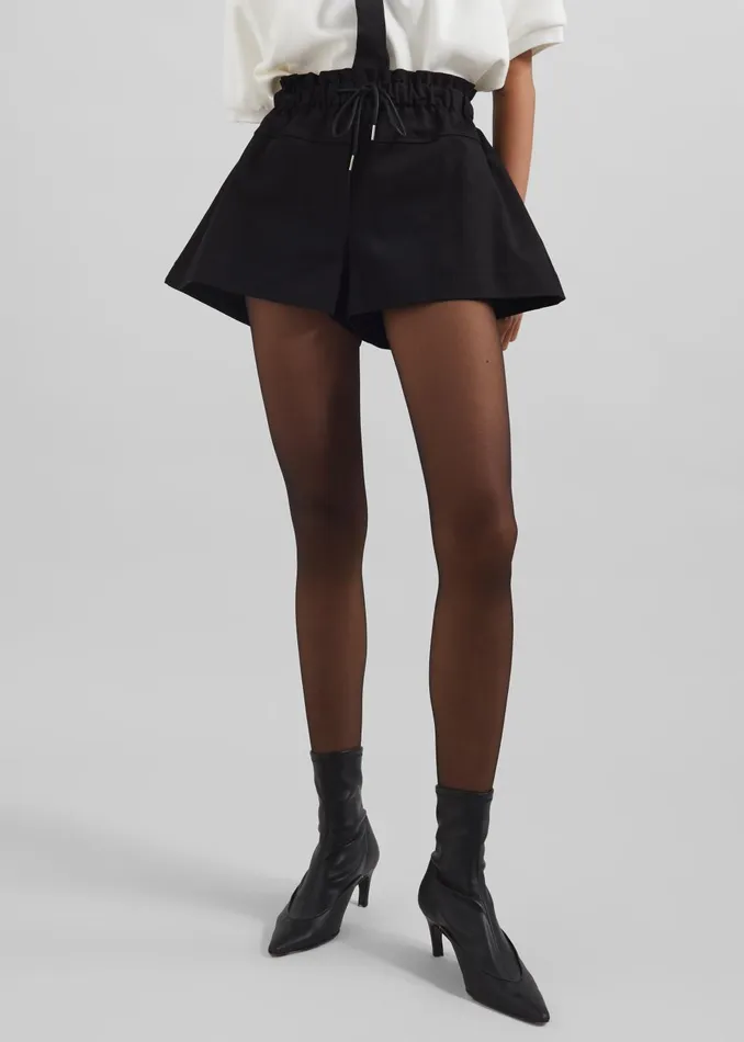 Women Pomona Shorts 8211 Black The Frankie Shop Bottoms