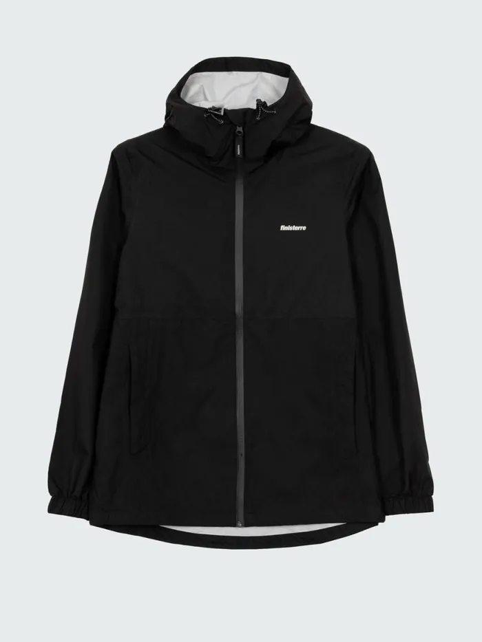 Women Rainbird Waterproof Jacket Black Finisterre Jackets Coats and Gilets