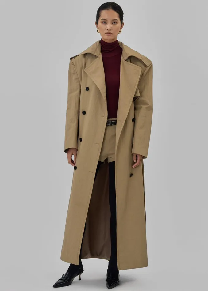 Women Rolen Trench Coat 8211 Beige The Frankie Shop Outerwear