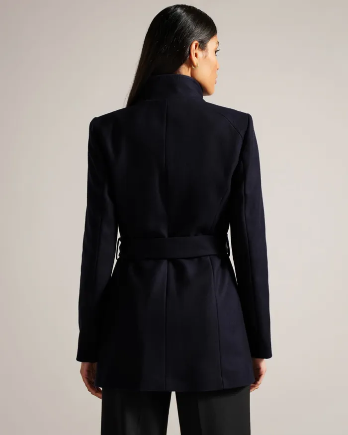 Women ROSESS 8211 Wool Wrap Short Coat Navy Ted Baker Coats and Jackets Women ROSESS 8211 Wool Wrap Short Coat Navy Ted Baker Coats and Jackets