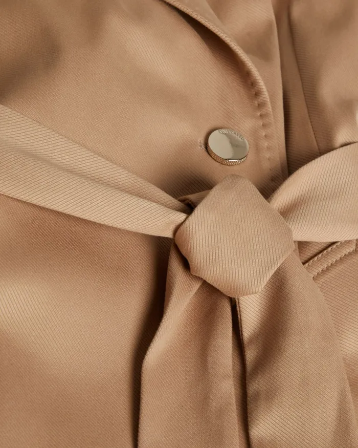 Women ROSIAAS 8211 Short Wrap Trench Coat Browntan Ted Baker Coats and Jackets