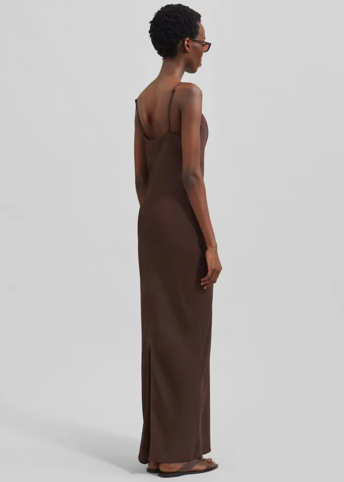 Women Rotate Lace Midi Slip Dress 8211 Chicory Coffee The Frankie Shop Dresses