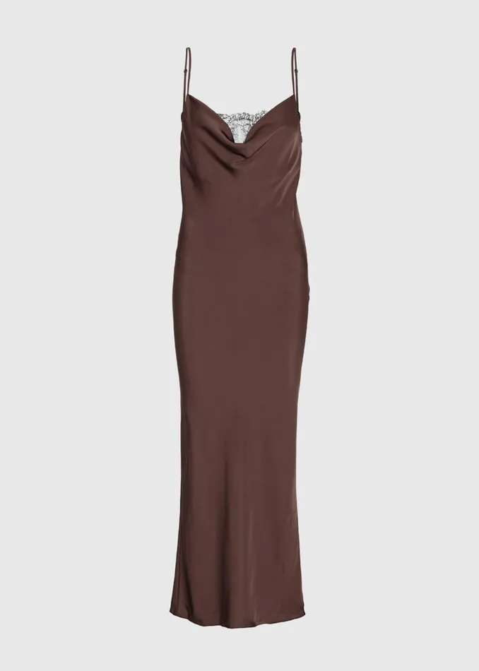 Women Rotate Lace Midi Slip Dress 8211 Chicory Coffee The Frankie Shop Dresses
