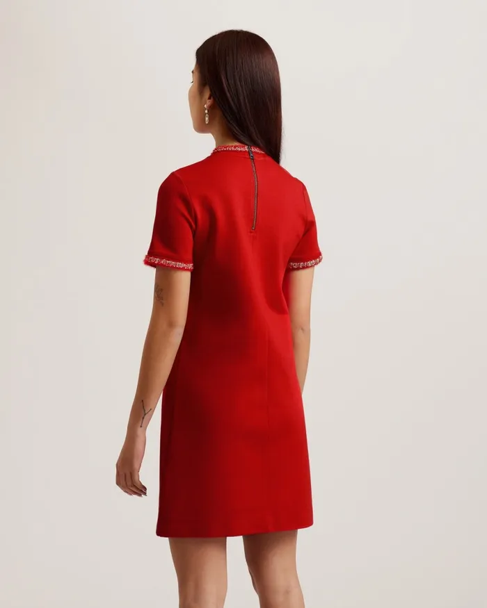 Women ROZLIA 8211 Ponte Shift Dress Red Ted Baker Dresses Women ROZLIA 8211 Ponte Shift Dress Red Ted Baker Dresses