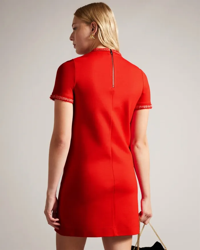 Women ROZLIA 8211 Ponte Shift Dress Red Ted Baker Dresses Women ROZLIA 8211 Ponte Shift Dress Red Ted Baker Dresses