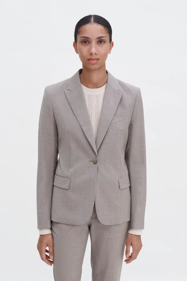 Women Sasha Cool Wool Blazer Faded Khaki Filippa K Blazers