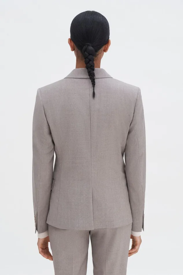 Women Sasha Cool Wool Blazer Faded Khaki Filippa K Blazers