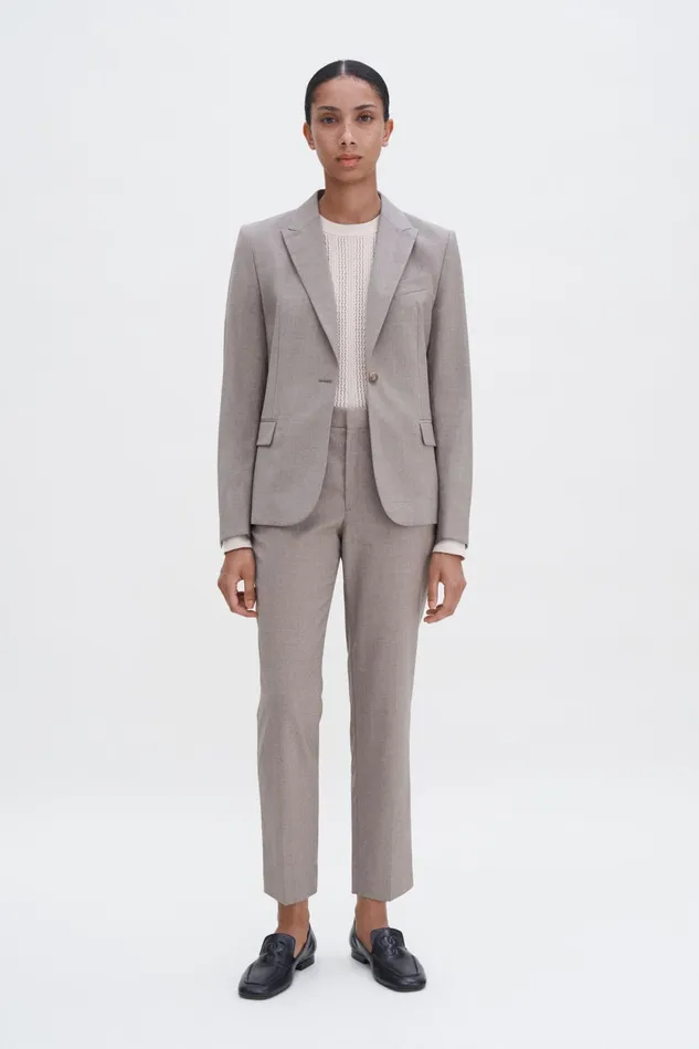 Women Sasha Cool Wool Blazer Faded Khaki Filippa K Blazers