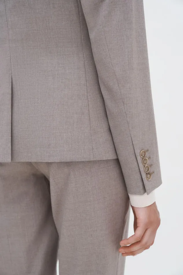 Women Sasha Cool Wool Blazer Faded Khaki Filippa K Blazers