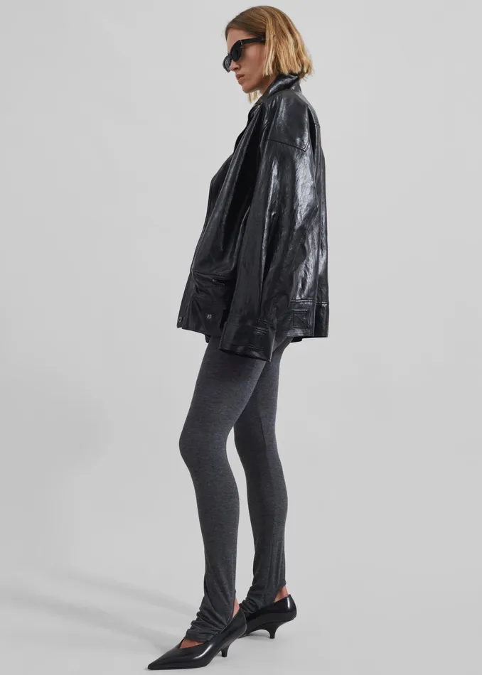 Women Savannah Faux Leather Jacket 8211 Black The Frankie Shop Outerwear