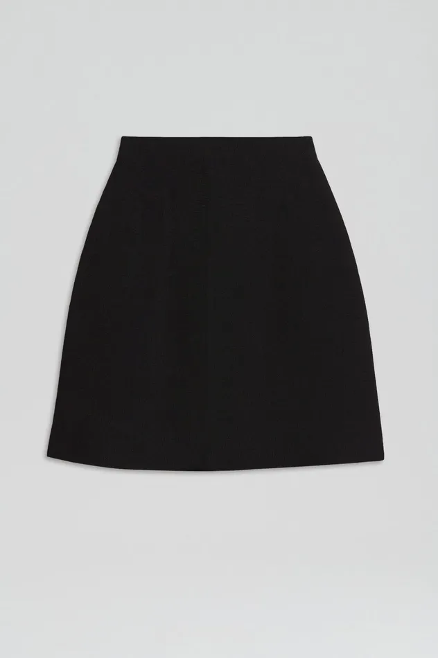 Women Scanlan Theodore CREPE KNIT MINI SKIRT BLACK Skirts
