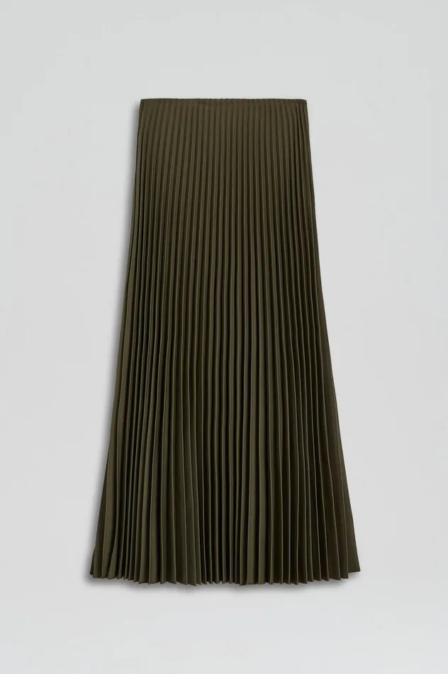 Women Scanlan Theodore TWILL PLEAT SKIRT JUNGLE Skirts Women Scanlan Theodore TWILL PLEAT SKIRT JUNGLE Skirts