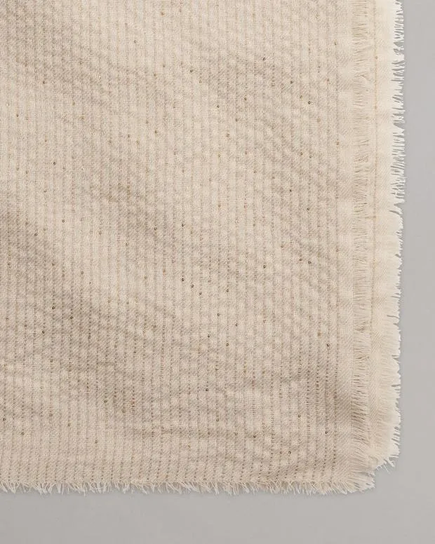 Women Scarves and Ponchos Rag and Bone Stella Striped Scarf Beige