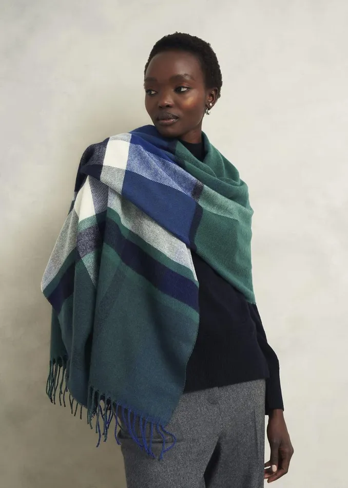 Women Scarves Hobbs Tiana Scarf Green Multi