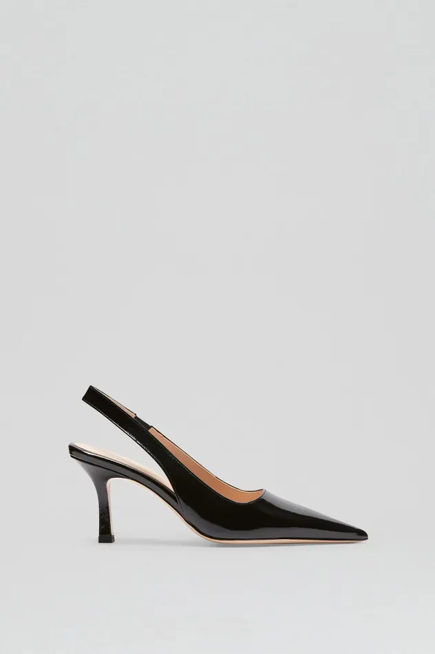 Women Shoes Scanlan Theodore POLISHED SLINGBACK 75 BLACK