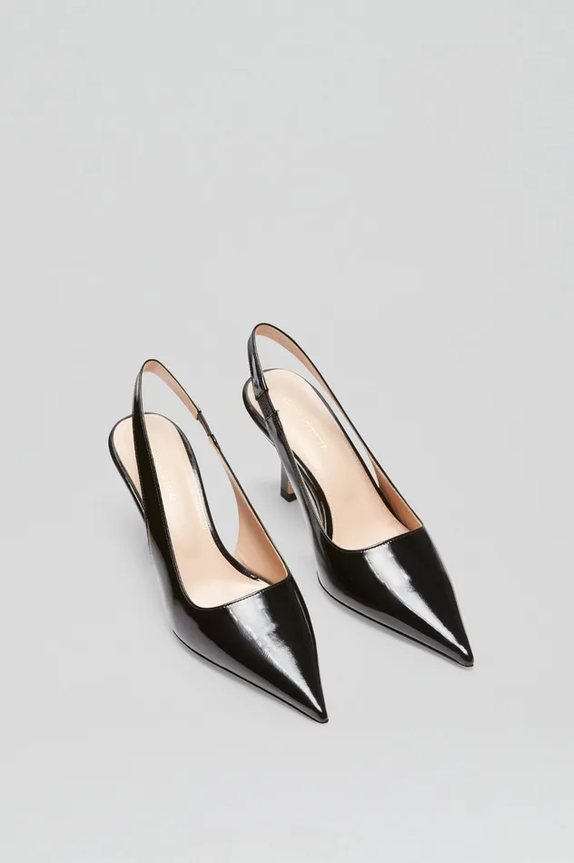 Women Shoes Scanlan Theodore POLISHED SLINGBACK 75 BLACK