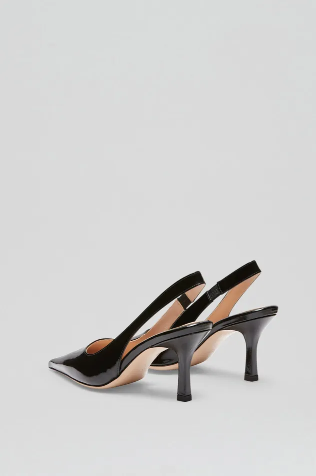 Women Shoes Scanlan Theodore POLISHED SLINGBACK 75 BLACK