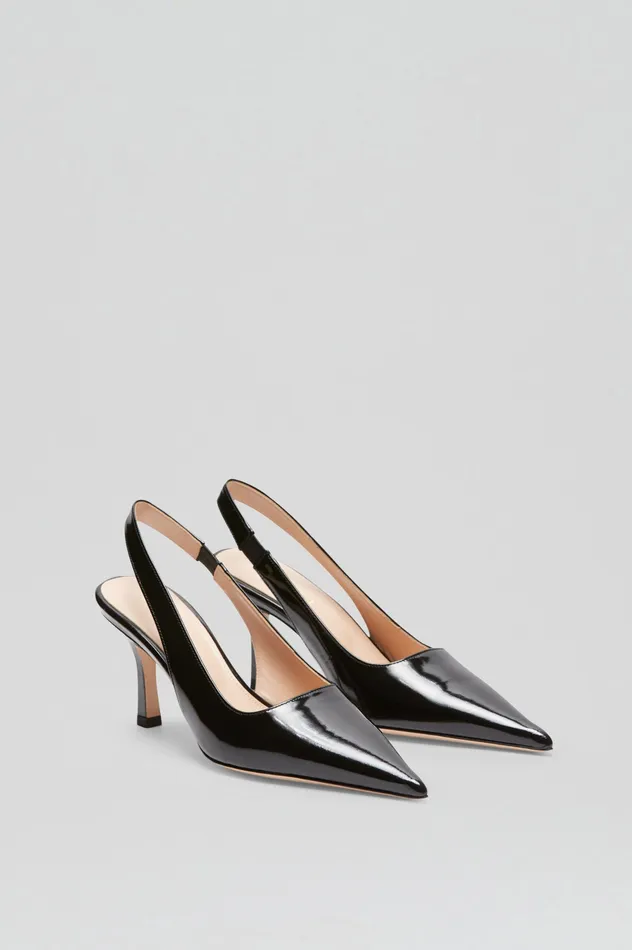 Women Shoes Scanlan Theodore POLISHED SLINGBACK 75 BLACK
