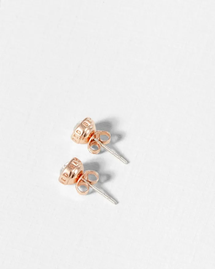Women SINAA 8211 Round Stud Earrings Clear Ted Baker Jewellery