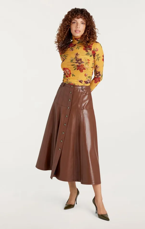 Women Skirts Cinq Sept Veena Skirt Espresso