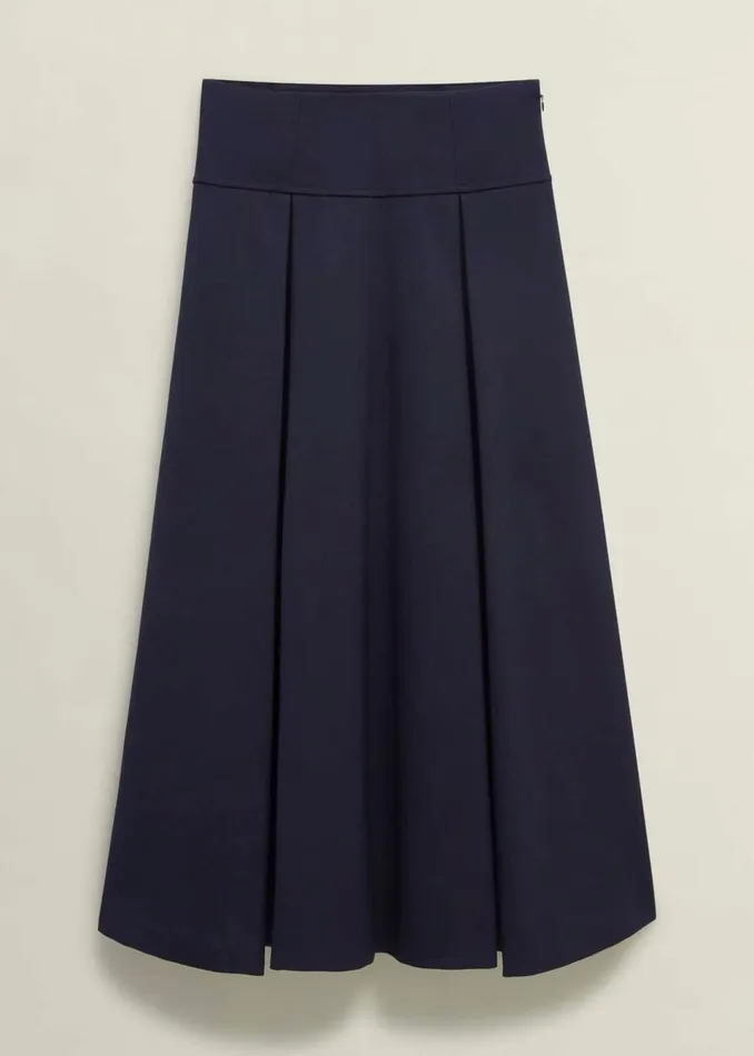 Women Skirts Hobbs Berkeley Skirt With Wool Navy