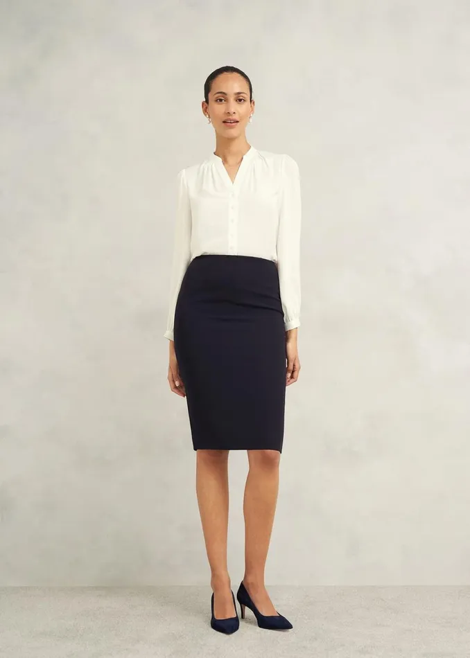 Women Skirts Hobbs Mel Skirt Navy