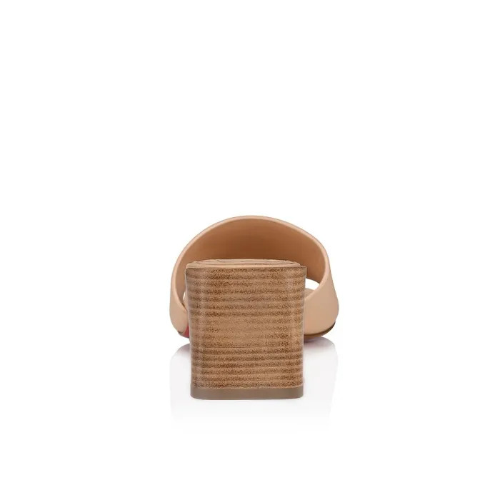 Women So CL Mule 55 Mm Mules Sandals 8211 Calf Leather 8211 Leche Christian Louboutin Mules