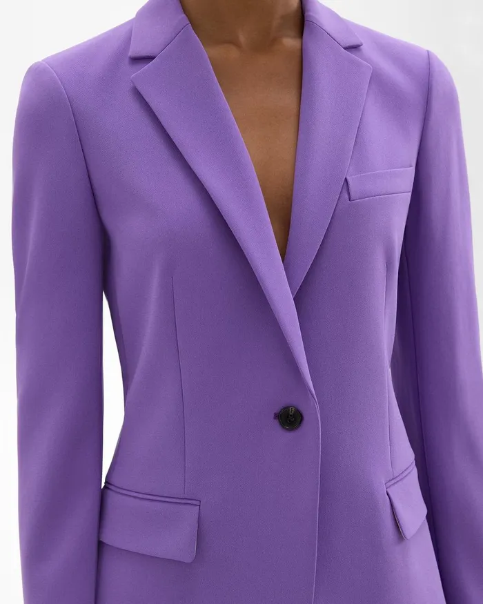 Women Suits Theory Staple Blazer In Admiral Crepe Bright Peony