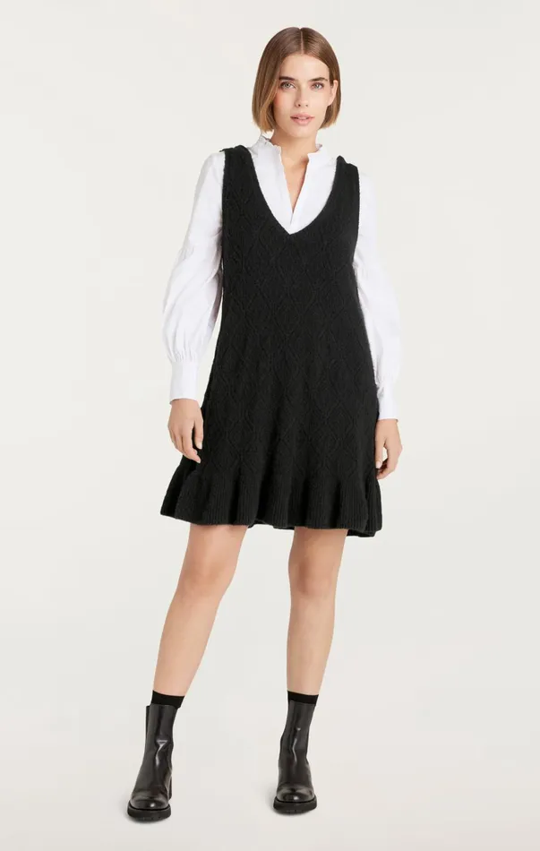 Women Sweaters and Knits Cinq Sept Greysen Dress Blackwhite