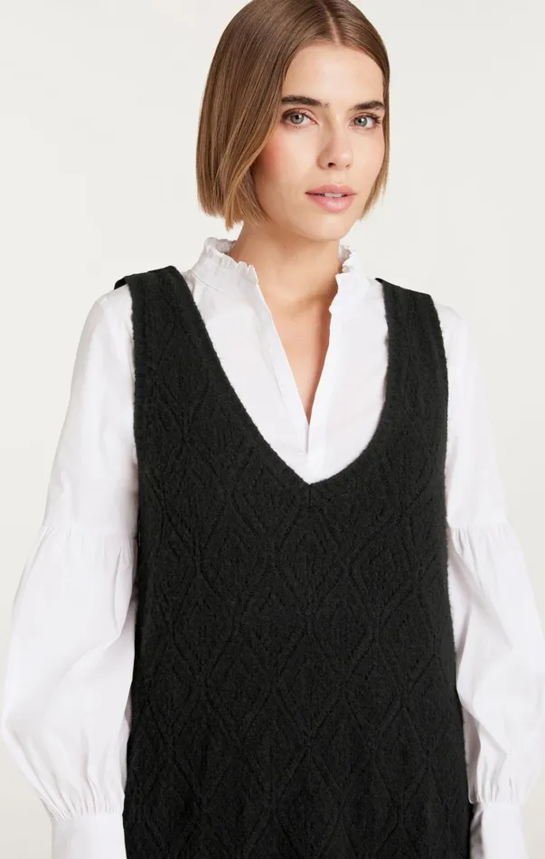 Women Sweaters and Knits Cinq Sept Greysen Dress Blackwhite