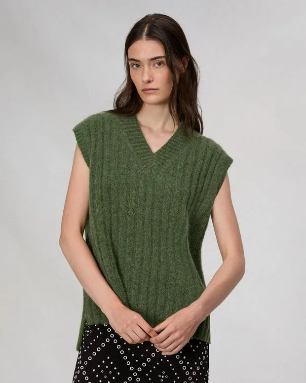 Women Sweaters and Sweatshirts Rag and Bone Stassi Sweater Vest Green