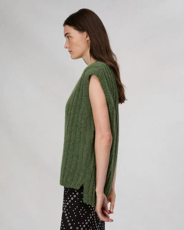 Women Sweaters and Sweatshirts Rag and Bone Stassi Sweater Vest Green