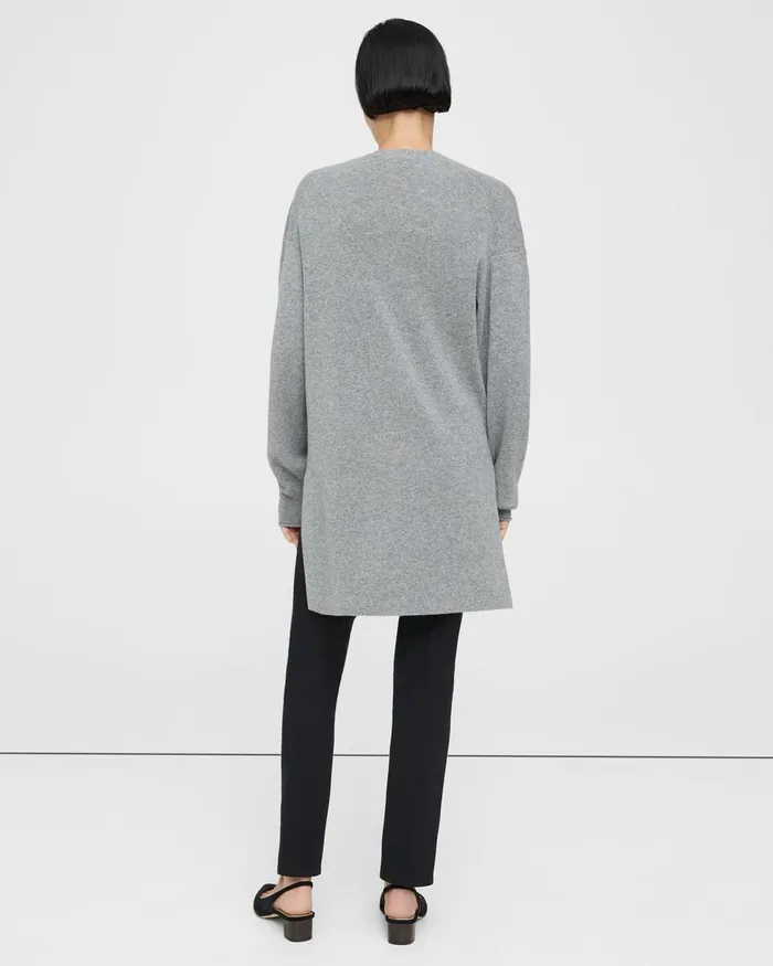 Women Sweaters Cardigans Theory Long Cardigan In Cashmere Husky