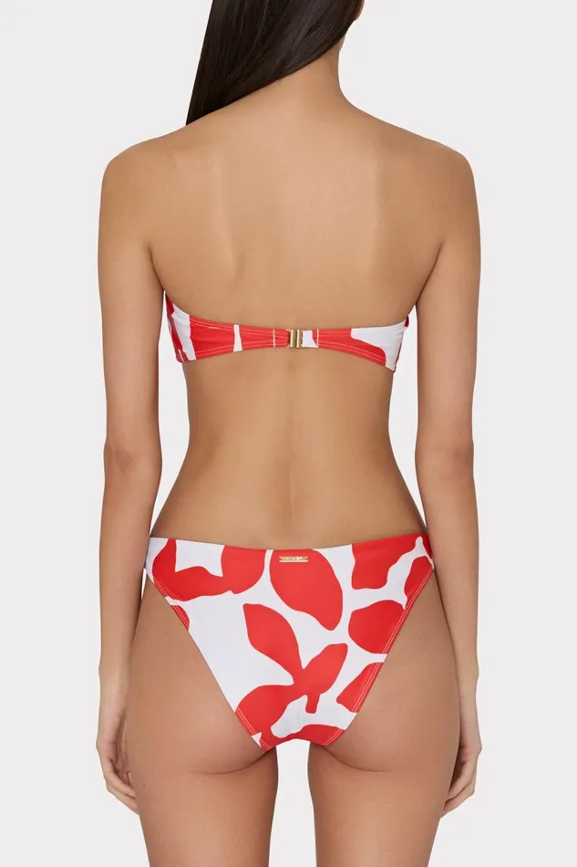 Women Swim and Coverups Milly Grand Foliage Bikini Top Redwhite Women Swim and Coverups Milly Grand Foliage Bikini Top Redwhite