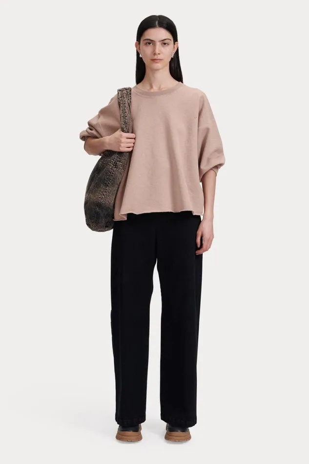 Women Tshirts Sweatshirts Rachel Comey Fond Sweatshirt Hazelnut