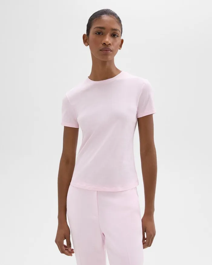 Women TShirts Tank Tops Theory Tiny Tee In Organic Cotton Bloom