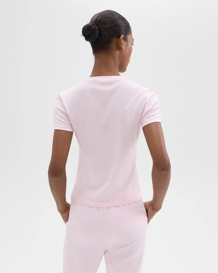 Women TShirts Tank Tops Theory Tiny Tee In Organic Cotton Bloom