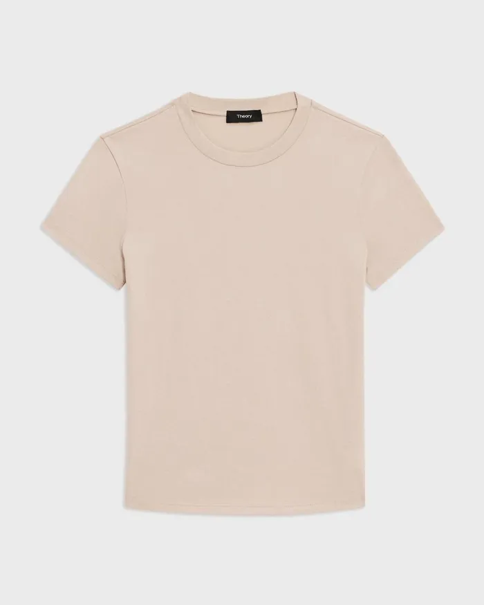 Women TShirts Tank Tops Theory Tiny Tee In Organic Cotton Canvas