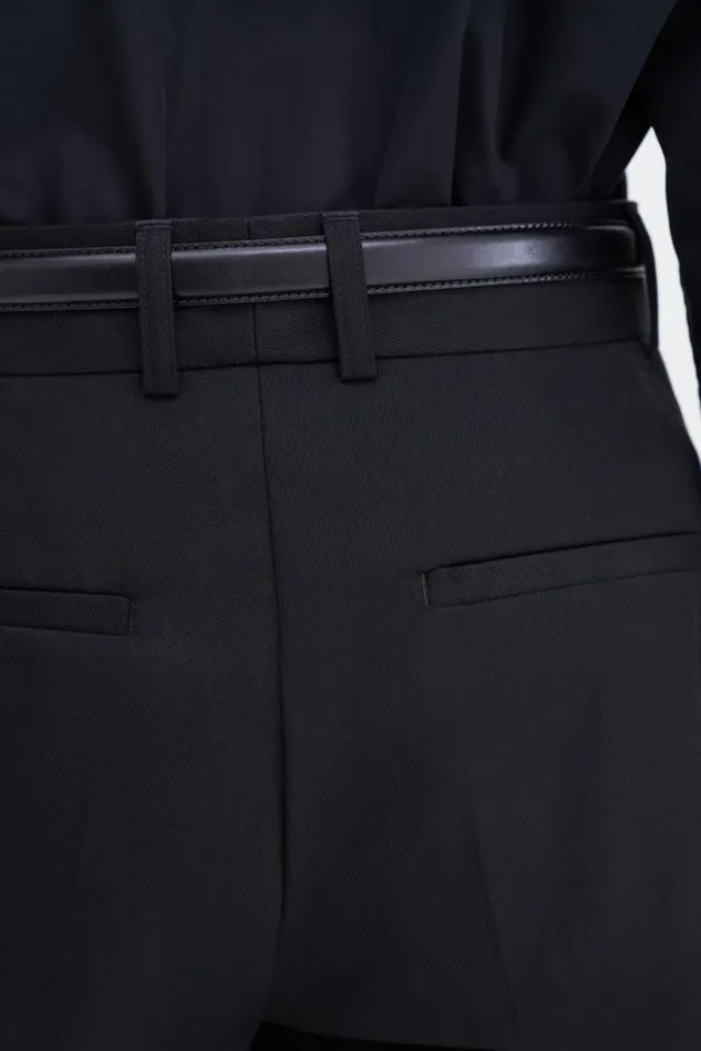 Women Tailored Cotton Trousers Black Filippa K Trousers