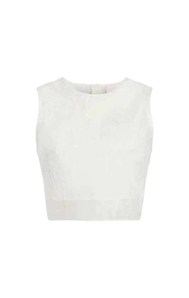Women Tank Tops and Camisoles Cinq Sept Etta Top Ivory