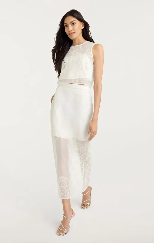 Women Tank Tops and Camisoles Cinq Sept Etta Top Ivory