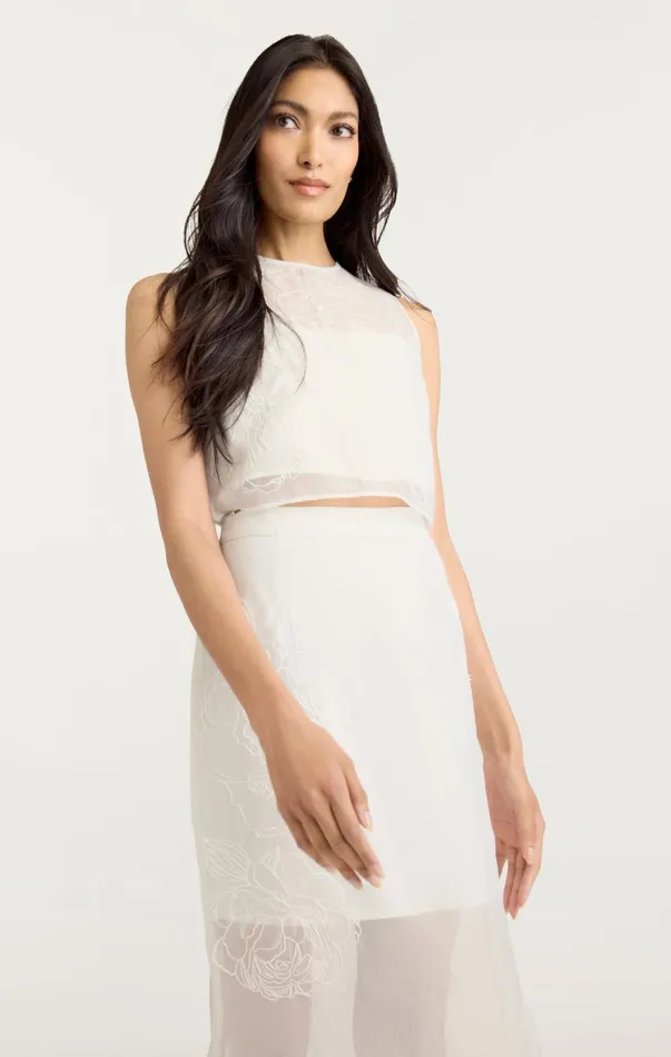 Women Tank Tops and Camisoles Cinq Sept Etta Top Ivory