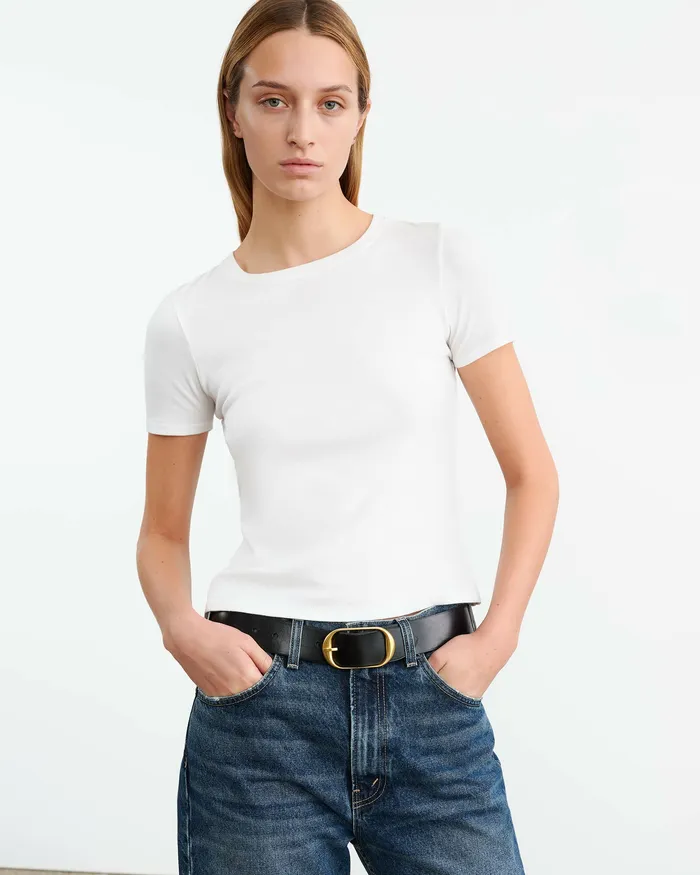 Women Tees Nili Lotan ELIN TEE Black
