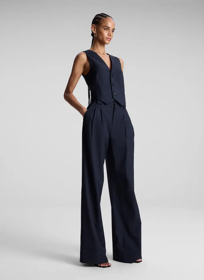 Women Tommy II Plaid Pant Navyblack ALC Bottoms