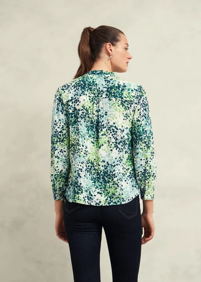 Women Tops Hobbs Beatrix Blouse Ivory Multi