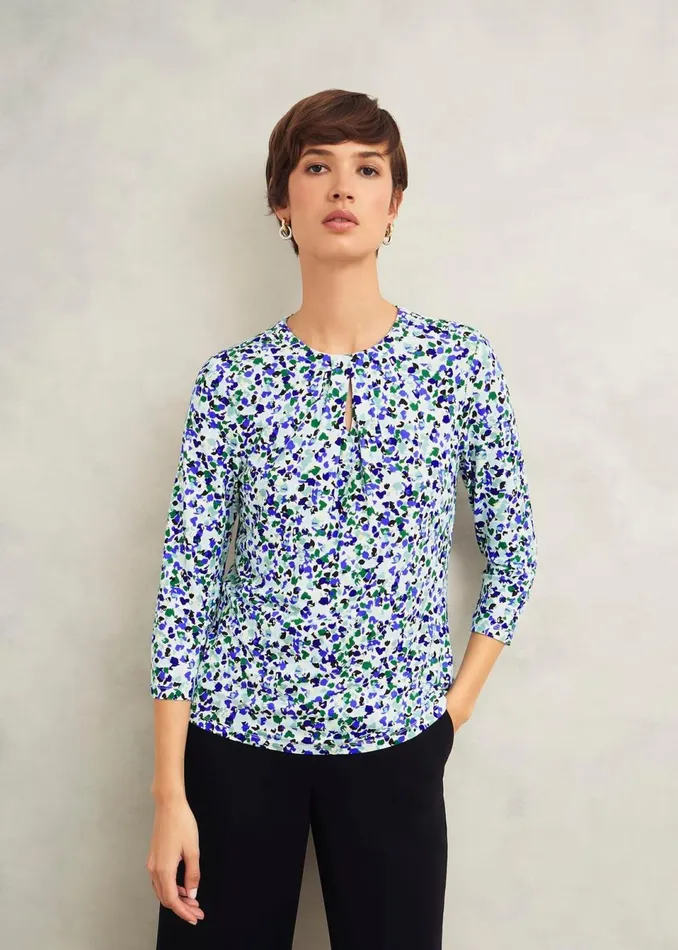 Women Tops Hobbs Julia Printed Top Floral Multi