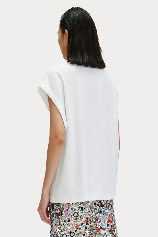 Women Tops Rachel Comey Bloom Tee White Women Tops Rachel Comey Bloom Tee White